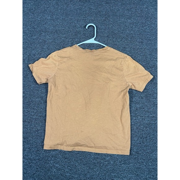 Sezane Conrad T Shirt XS Camel Brown Short Sleeve Crew Neck Paris Chic Artisan - Picture 2 of 6